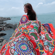 ethnic style cotton scarf, view 8 - MRSLM