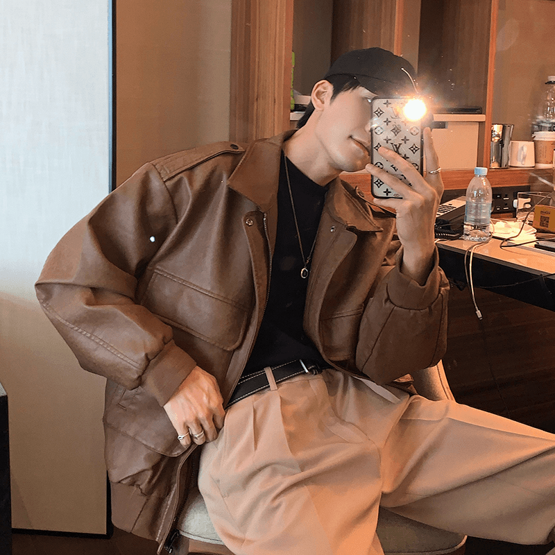men's loose retro lapel jacket, view 2 - MRSLM