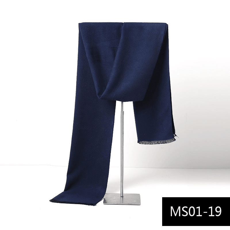 Men's plaid imitation cashmere scarf, view 16 - MRSLM