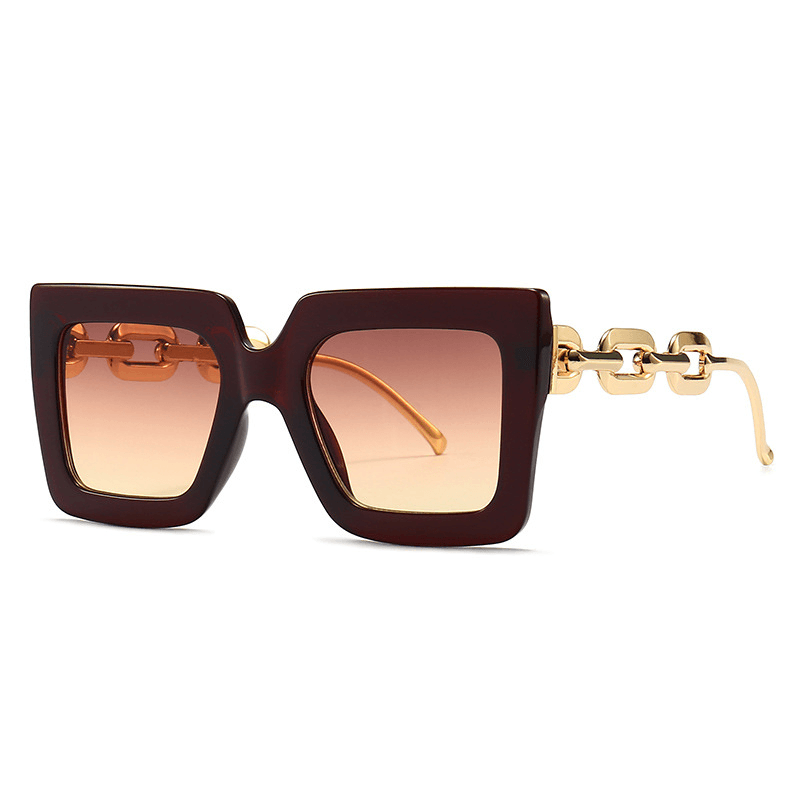 Retro square large frame sunglasses, view 4 - MRSLM