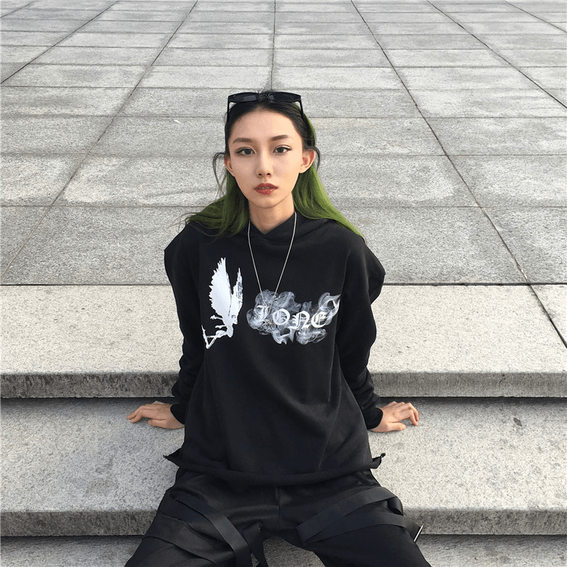 Smoke Angel Big V Hoodie Thick - MRSLM