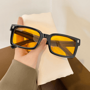 retro square small frame sunglasses, view 2 - MRSLM