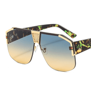 Large black metal frame sunglasses, view 7 - MRSLM