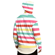 Loose Printed Casual Fleece Hooded Jacket - MRSLM