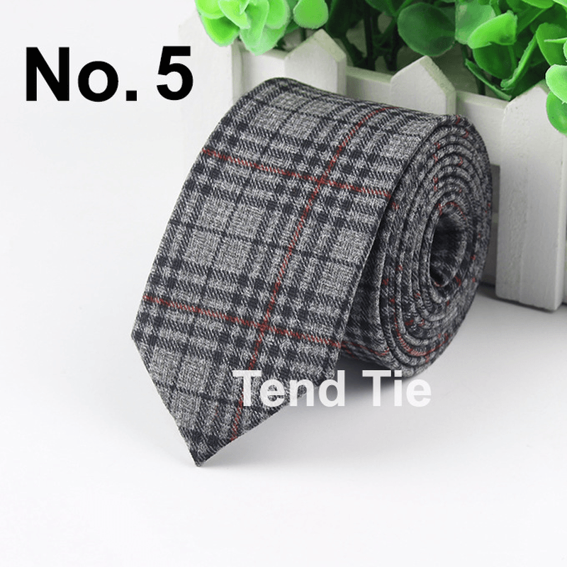 men's ultra-narrow wool tie, view 6 - MRSLM