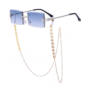 women's rimless diamond cut chain sunglasses, view 12 - MRSLM