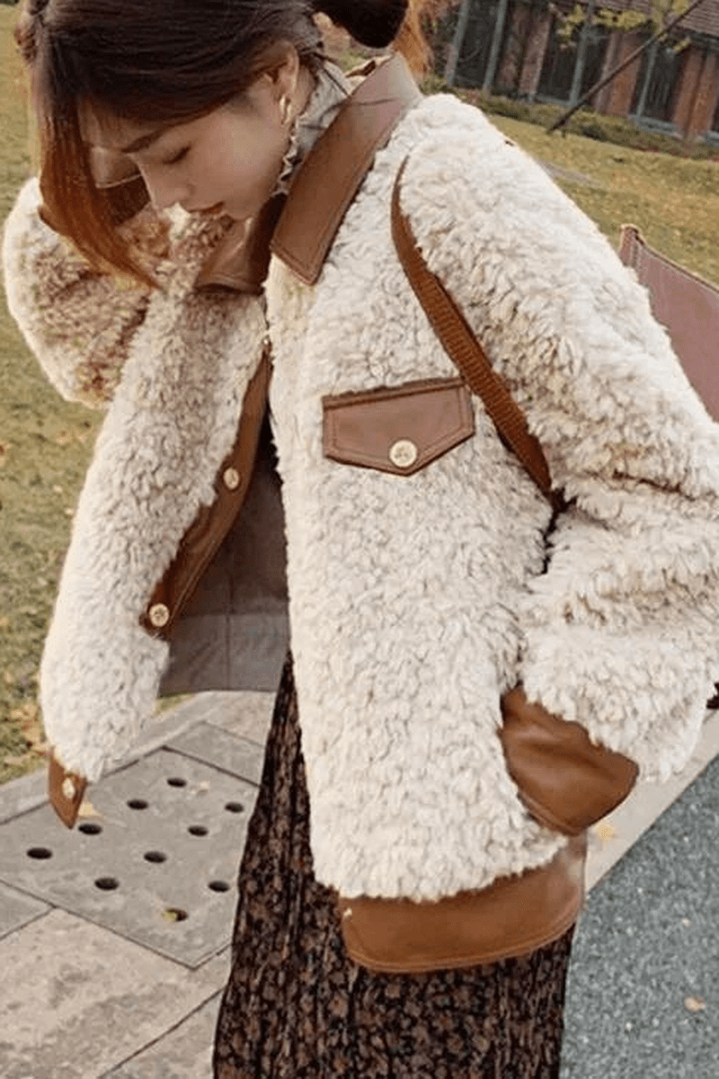 Loose faux fur top, view 7 - MRSLM