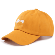 Letter embroidery cotton twill peaked cap, view 2 - MRSLM