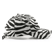 zebra print baseball cap, view 3 - MRSLM
