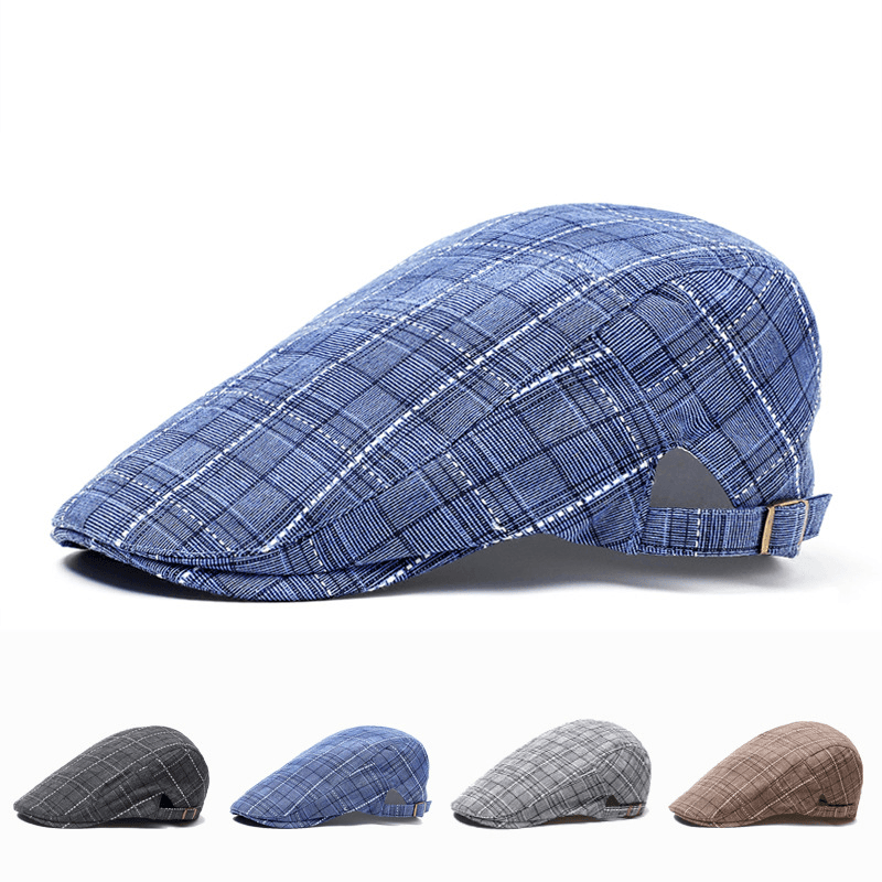 plaid peaked cap, view 16 - MRSLM