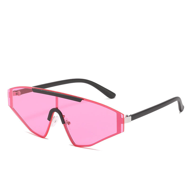 New Personality Gradient Frameless Rectangular Fashion Sunglasses