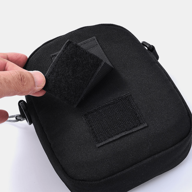 Men 2PCS USB Charging Earphone Large Capacity Multifunction Waterproof Crossbody Bag Chest Bag Sling Bag - MRSLM