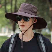 men's wide brim fisherman hat, view 4 - MRSLM