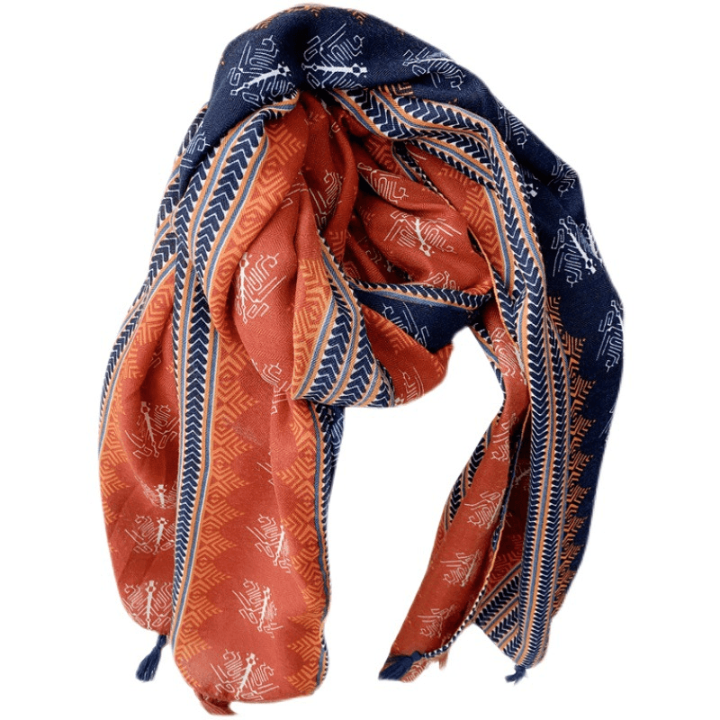 Ethnic style oversized scarf - MRSLM