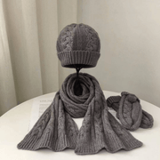 parent-child warm wool hat scarf glove set, view 9 - MRSLM