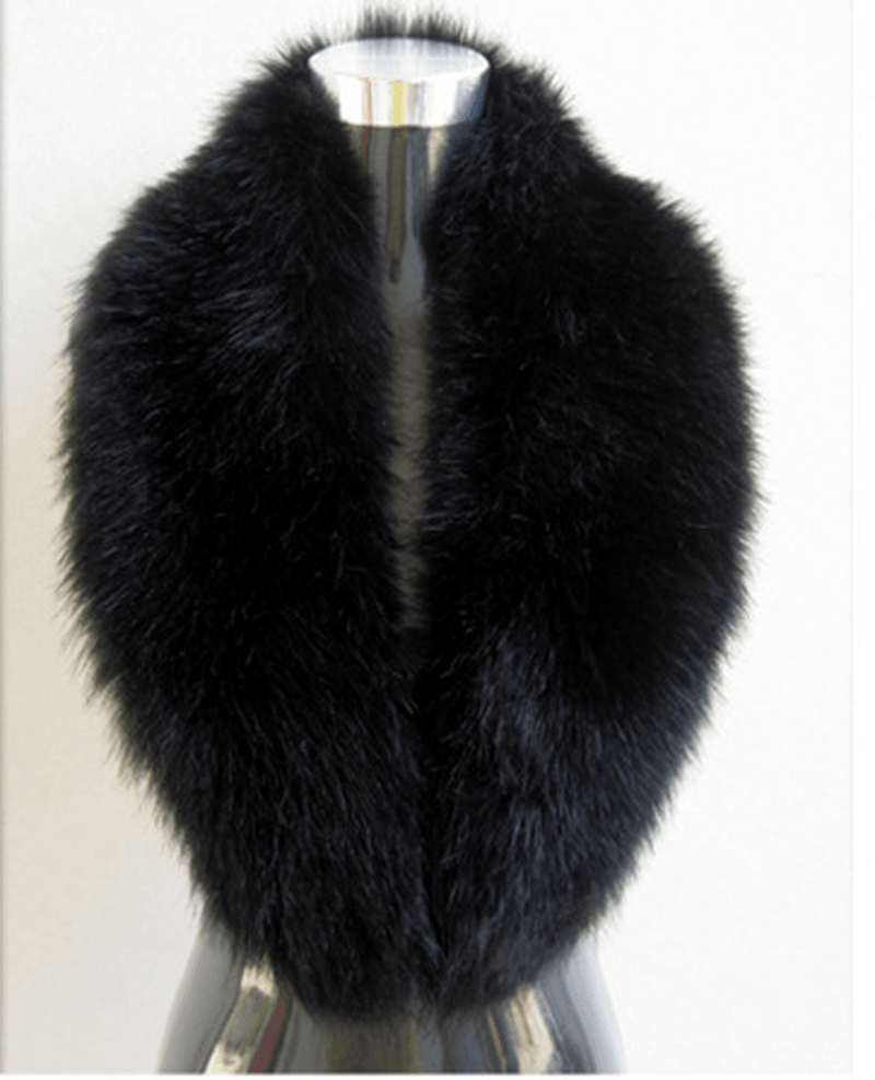 ladies thick faux fur scarf, view 3 - MRSLM