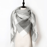 imitation cashmere double-sided plaid shawl, view 6 - MRSLM