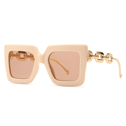 Retro square large frame sunglasses, view 5 - MRSLM