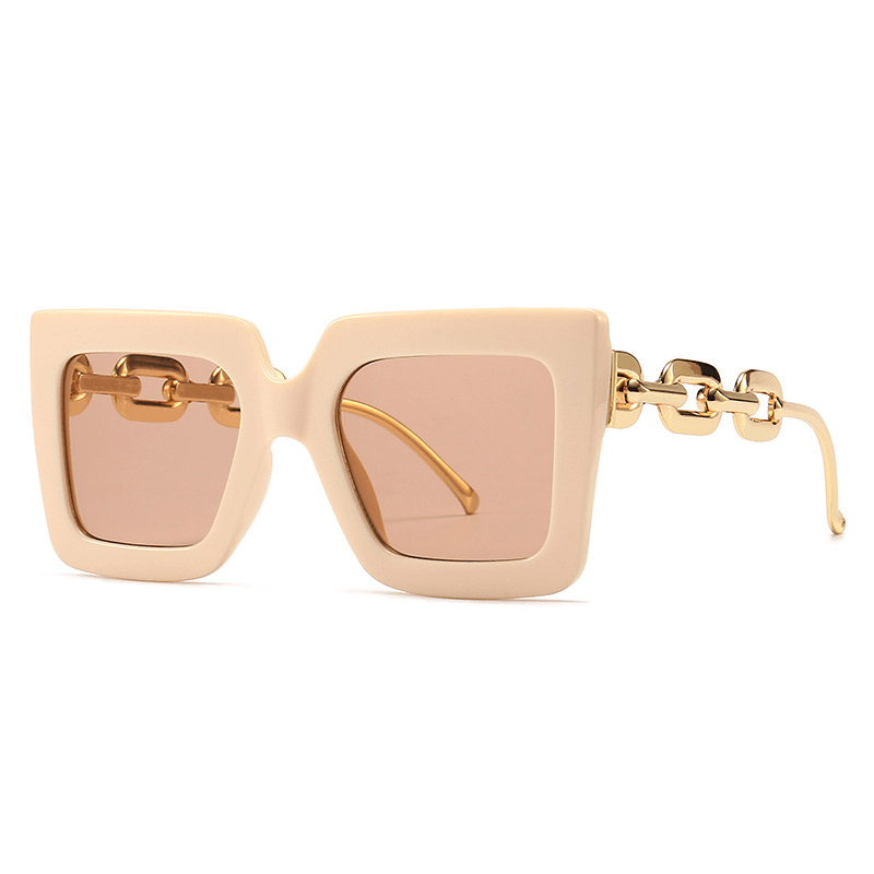 Retro square large frame sunglasses, view 5 - MRSLM