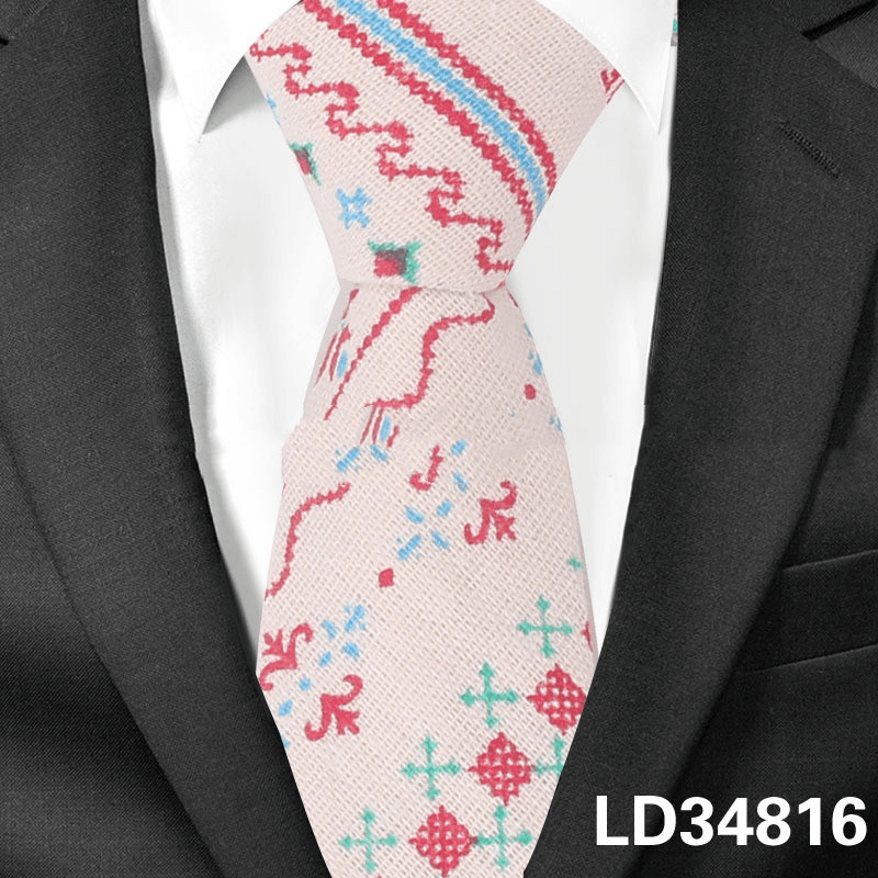 cartoon animal print tie, view 4 - MRSLM