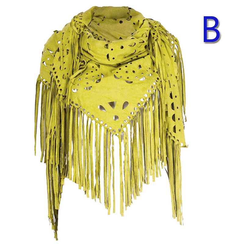 fringed geometric shawl cape, view 8 - MRSLM
