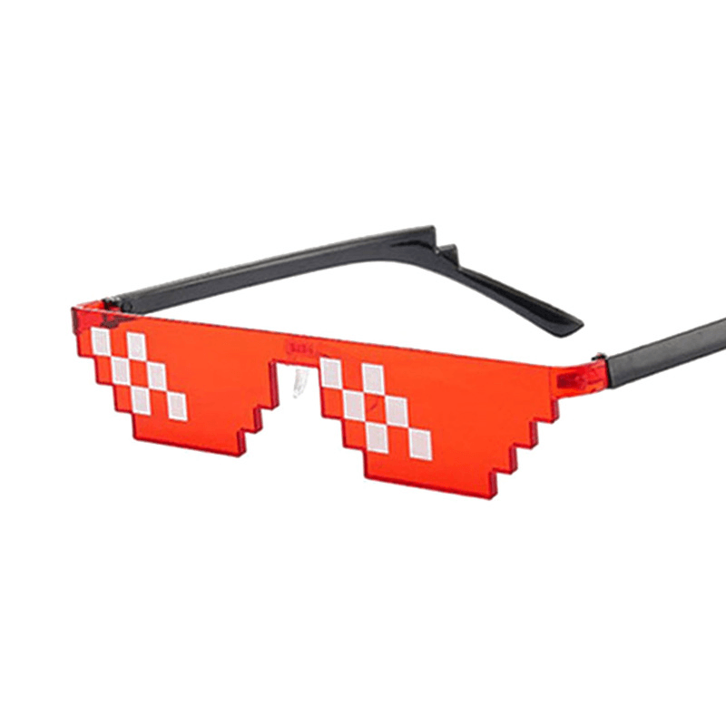 mosaic pixel costume sunglasses, view 6 - MRSLM