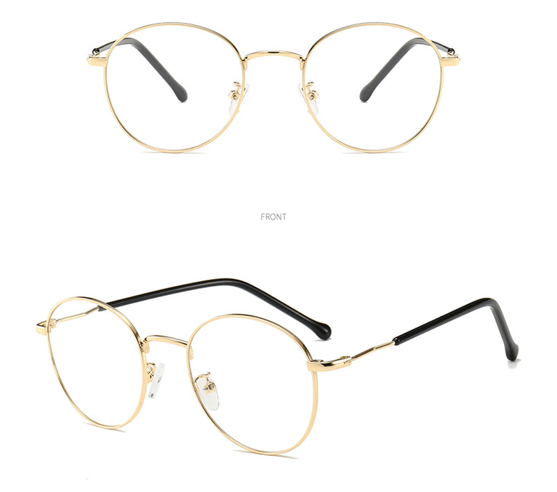 Irregular round metal frame glasses, view 8 - MRSLM