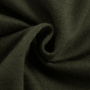 Men's army green cotton shorts, view 9 - MRSLM