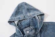 oversized hooded denim jacket, view 6 - MRSLM