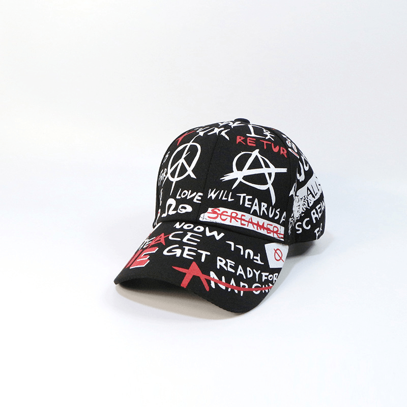 Graffiti hip hop baseball cap, view 7 - MRSLM