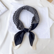 small square silk-like scarf, view 4 - MRSLM