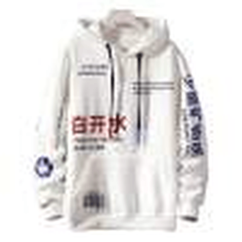 Printed Letters and Velvet Men's Sweater