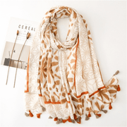 women's large rayon triangle scarf, view 4 - MRSLM