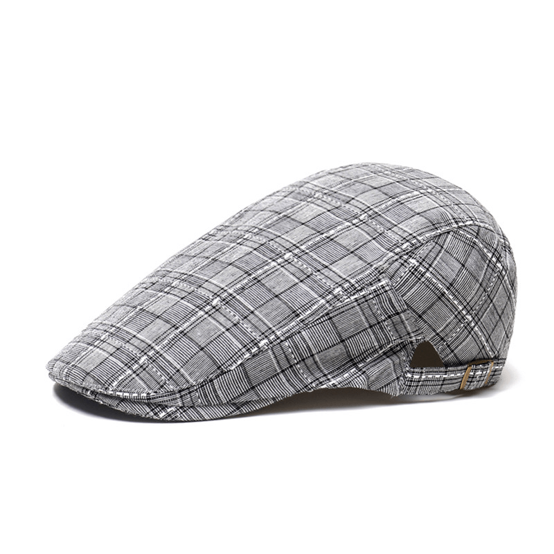 plaid peaked cap, view 4 - MRSLM