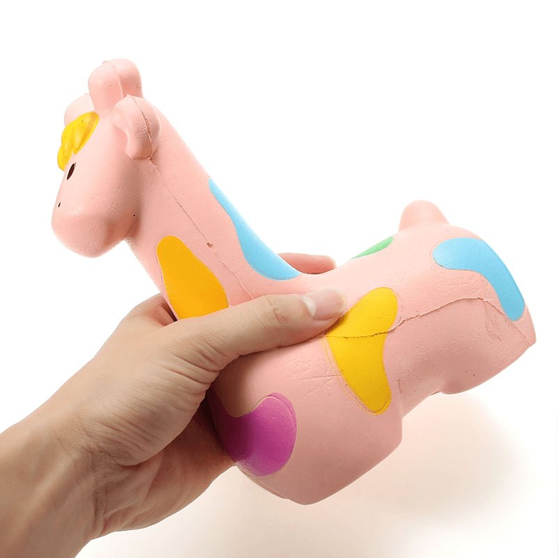 NO NO Squishy Giraffe Jumbo 20Cm Slow Rising with Packaging Collection Gift Decor Soft Squeeze Toy - MRSLM