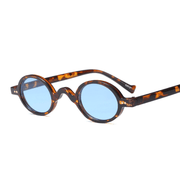 oval retro leopard sunglasses, view 4 - MRSLM