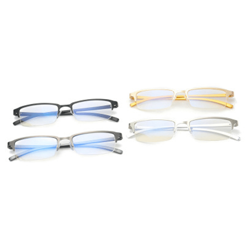 Metal Flat Mirror Retro Men's Frame Goggles