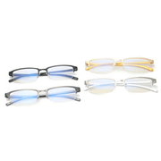 men's retro half frame glasses, view 2 - MRSLM