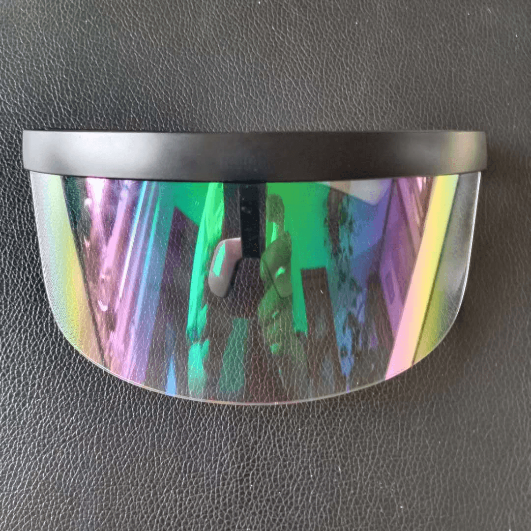 Anti-Peeping Sunglasses with Oversized Lens and One-Piece Hat