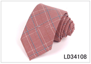 plaid polyester silk necktie - MRSLM