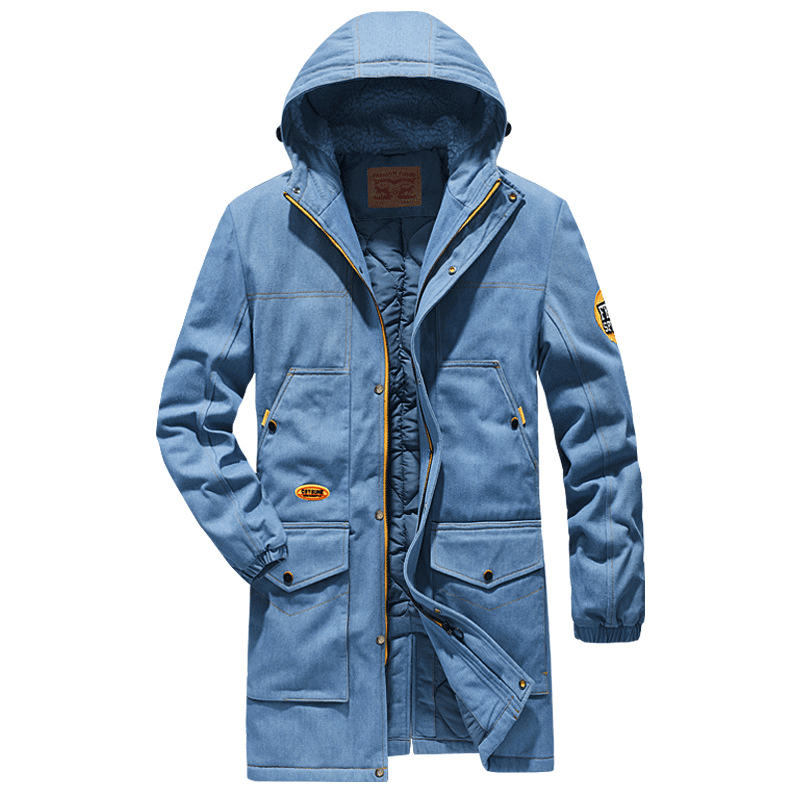 thick mid-length hooded padded jacket - MRSLM