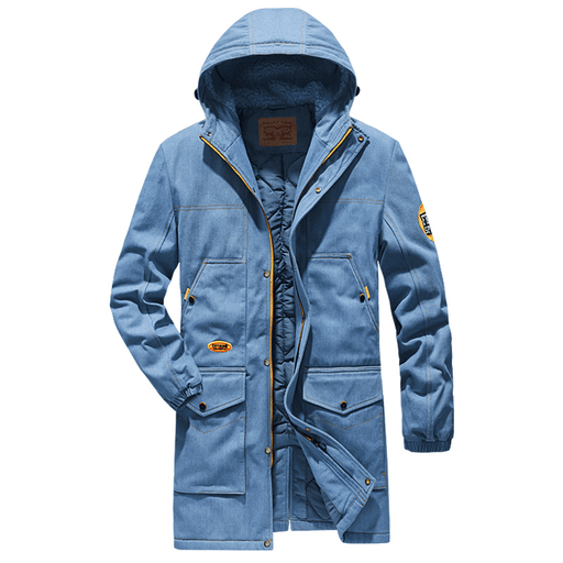 thick mid-length hooded padded jacket - MRSLM