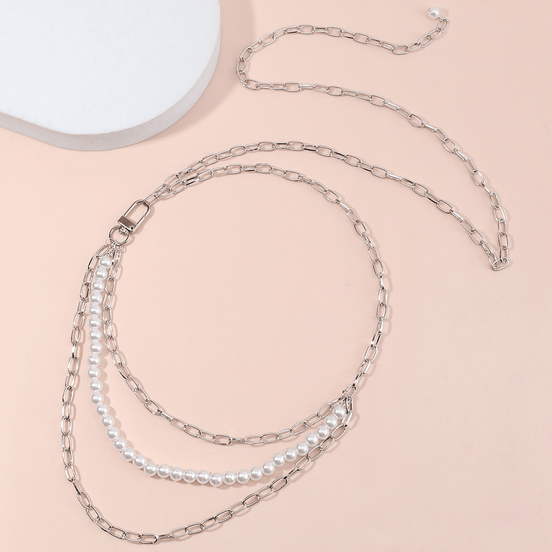 pearl waist chain, view 3 - MRSLM