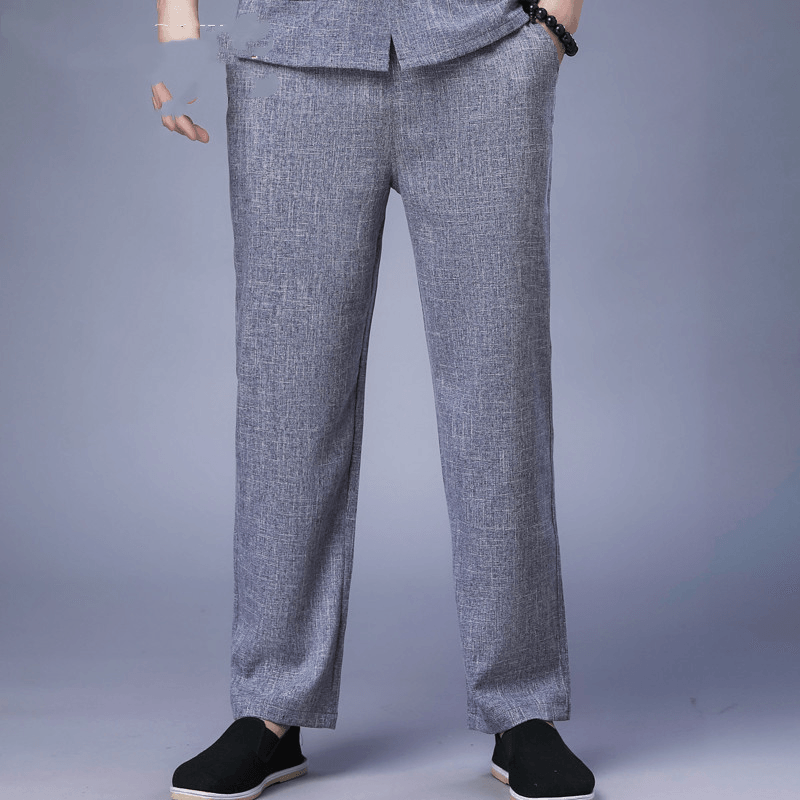 Middle-Aged and Elderly Loose Men's Pants Spring and Autumn