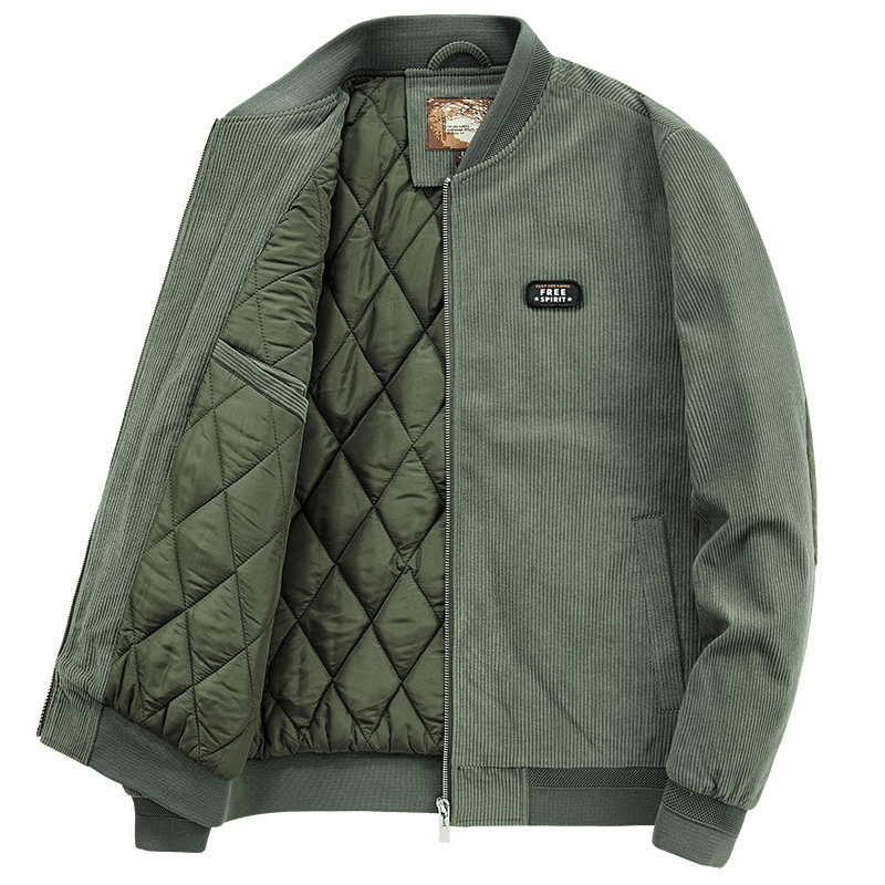 men's corduroy zip jacket, view 4 - MRSLM
