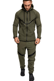 men's hooded fitness suit, view 3 - MRSLM