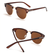 men's half-rim UV400 sunglasses, view 3 - MRSLM