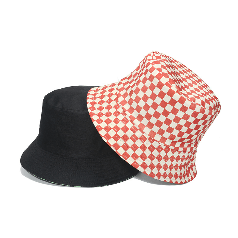 Checkerboard plaid bucket hat, view 5 - MRSLM