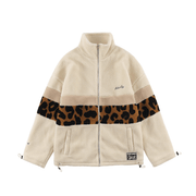 men's leopard print lamb wool coat, view 4 - MRSLM