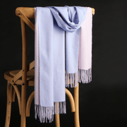 women's double-sided tassel scarf, view 8 - MRSLM